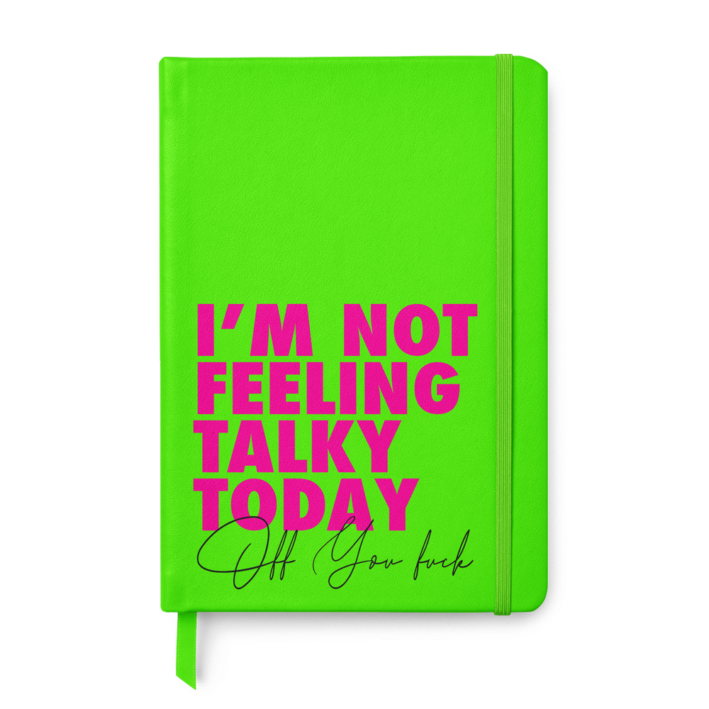 Not Talky Off You Fuck Leather Style Notebook #5 image